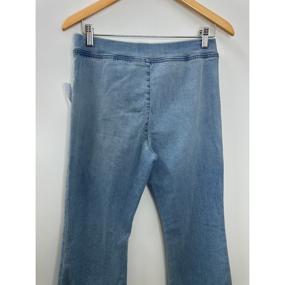 NWT GAP Kids High Rise Flare Jeggings Blue Denim Jean 14 Plus Light Wash Stretch - Picture 9 of 11